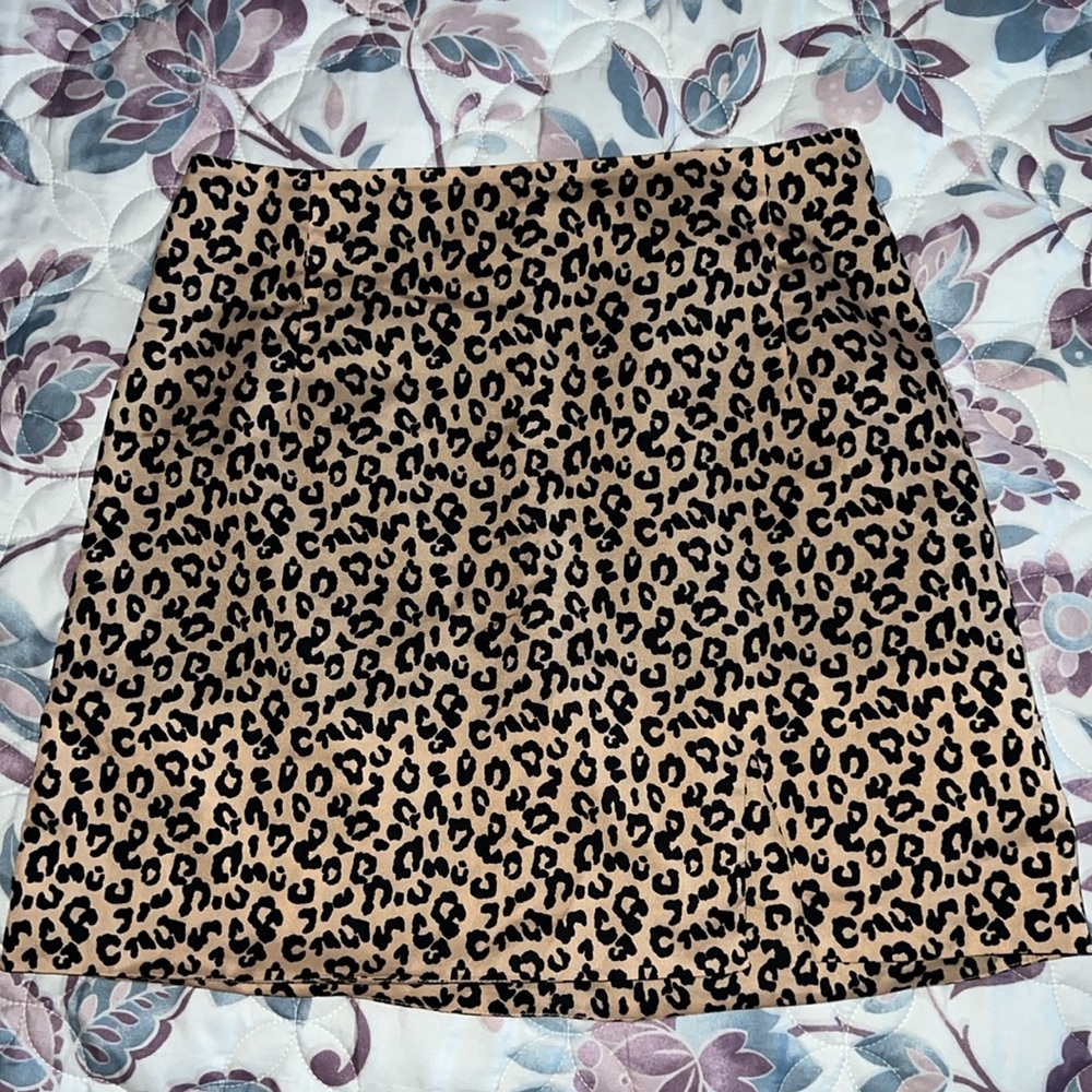 Cheetah print skirt